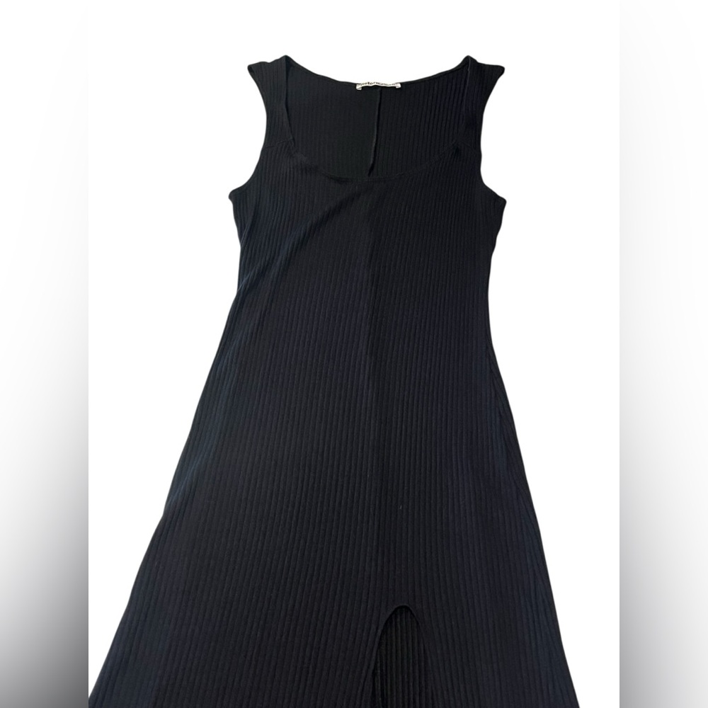 Reformation Black Sleeveless Midi Dress with Side Slit - Picture 3 of 8